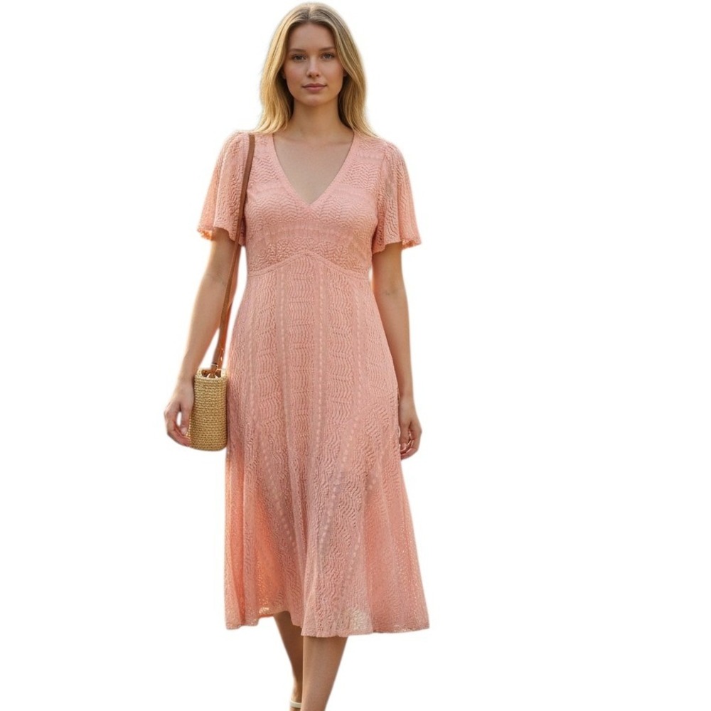Rabbit Rabbit Rabbit Babydoll Lace Women's size 4 Dainty Feminine Romantic Dress